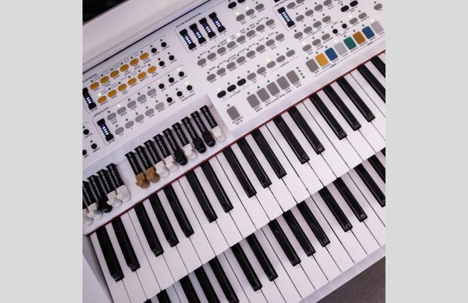 Used Orla Compact Theatre White Organ All Inclusive Top Grade Package (SN:12118939) - Image 9